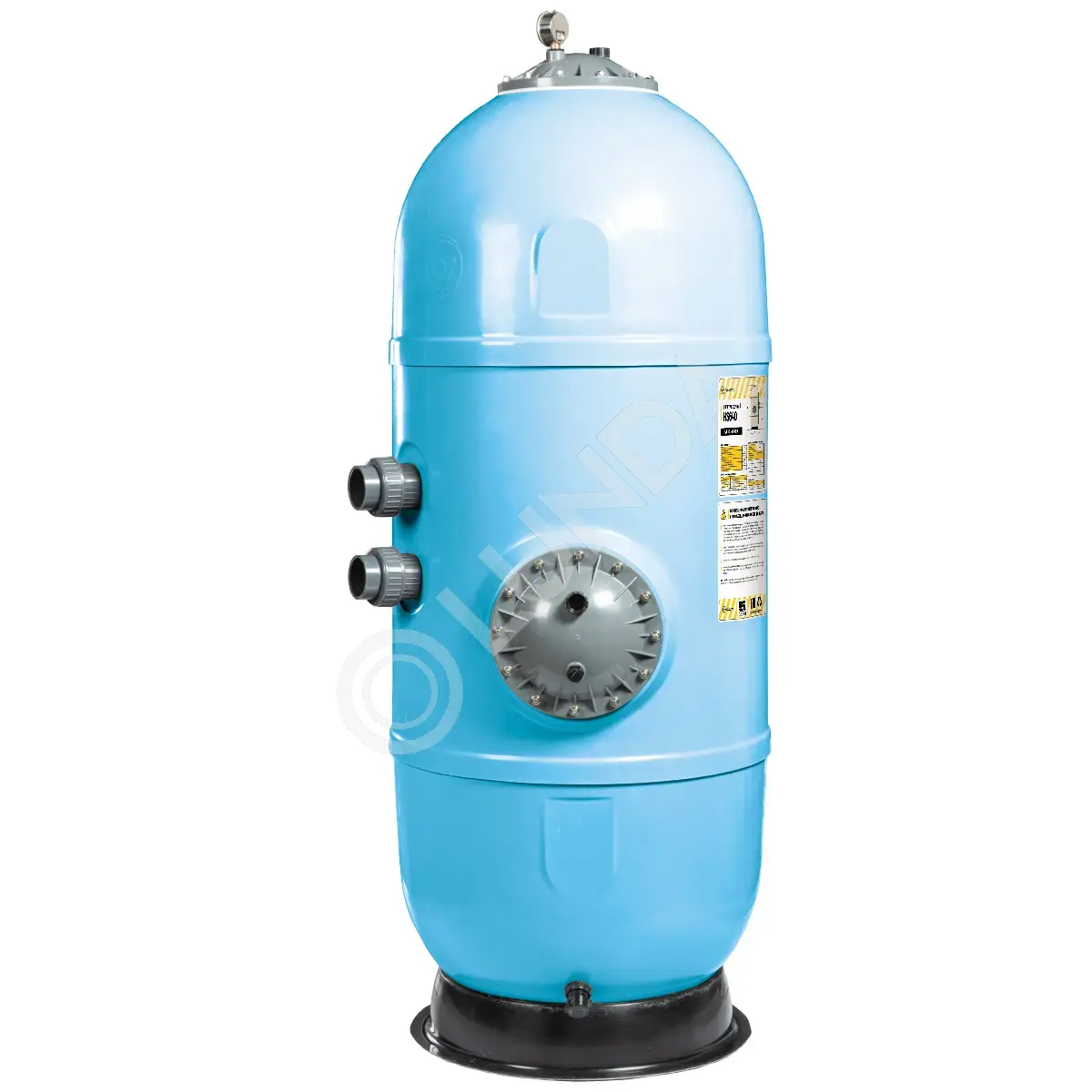 Фильтр HS640 (16m3/h, 640mm, 535kg, 2,5 бар,1,2м засыпка) бок, 2", AquaViva