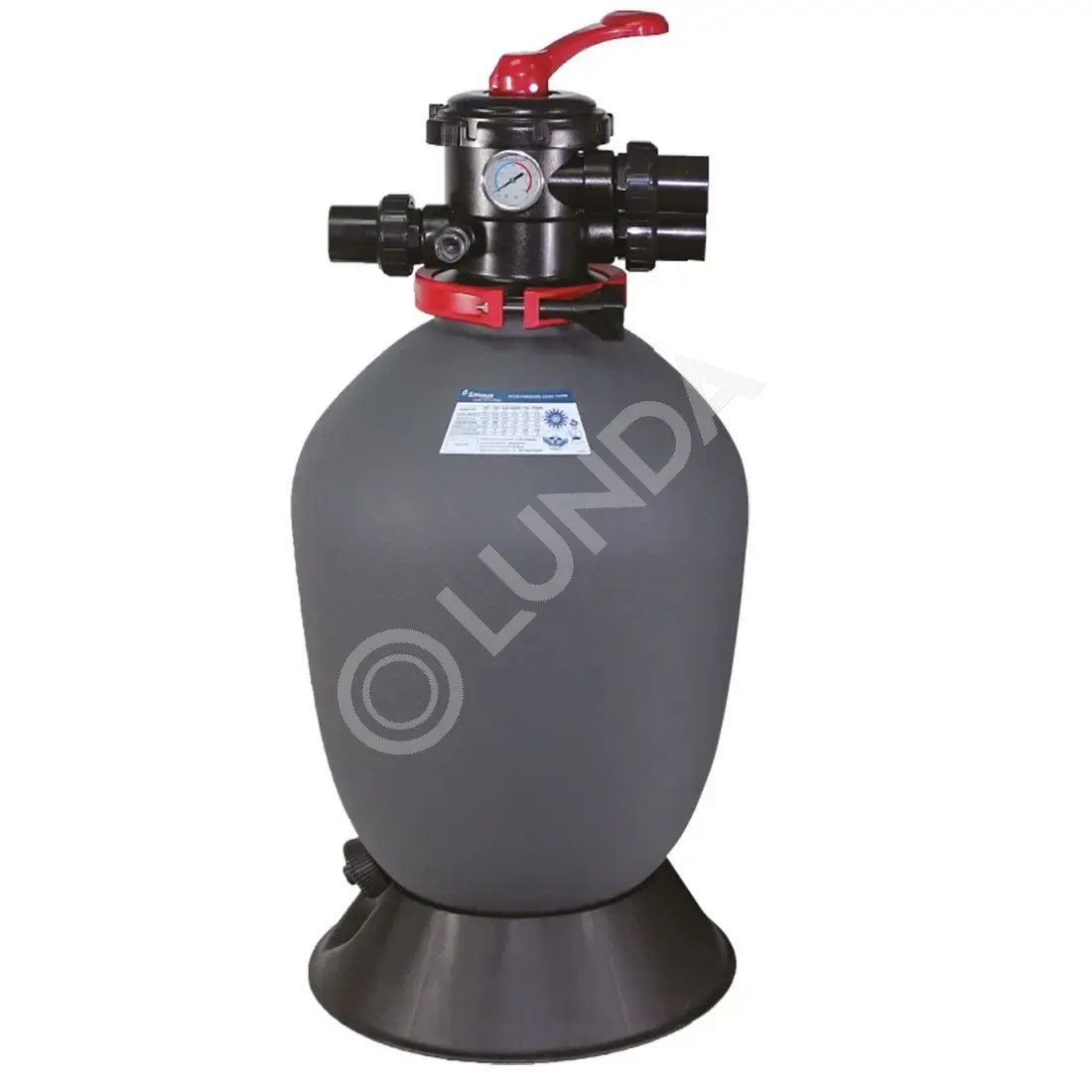 Фильтр T600 (14,6m3/h, 610mm, 165kg, верх) 1.5" valve, 4 bar, AquaViva