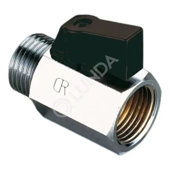 Шаровой кран Small, ручка-флажок, НР-ВР, тип 2901NCZ, Tiemme