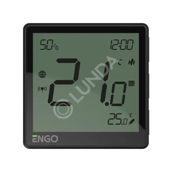 Терморегулятор накладной ZigBee со встроенным датчиком влажности, аккумулятор, Engo
